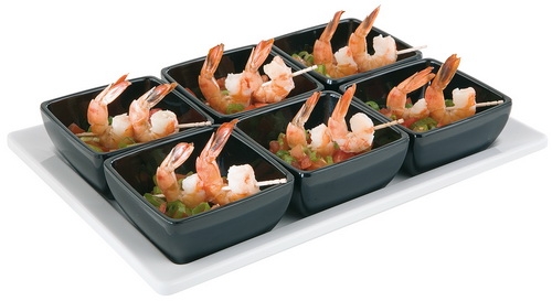 Tablett -PURE- 30 x 21 cm, H: 3 cm Melamin, weiß spülmaschinengeeignet stapelbar nicht mikrowellengeeignet keine direkte Hitze