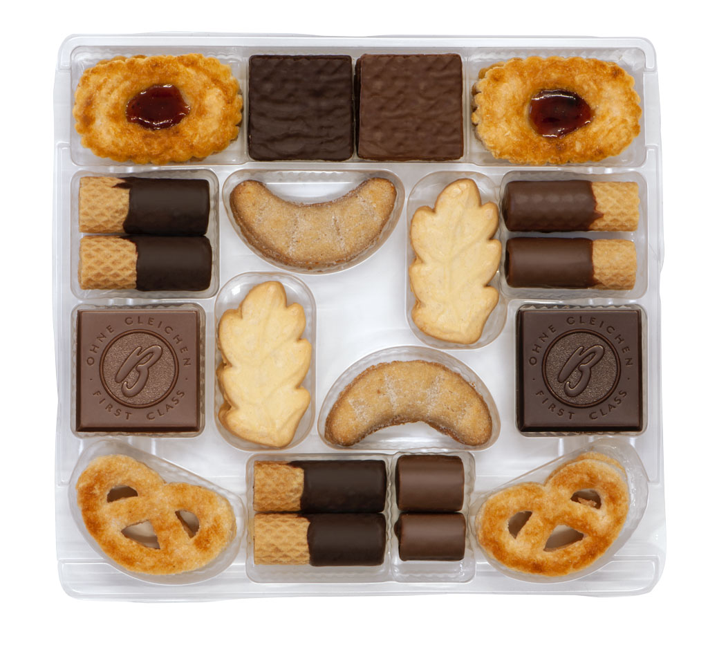 Bahlsen Hermann Bahlsen Collection L Stapelkarton 11 Bahlsen Klassiker im Serviertray Inhalt: 4 Serviereinheiten à 227 g.