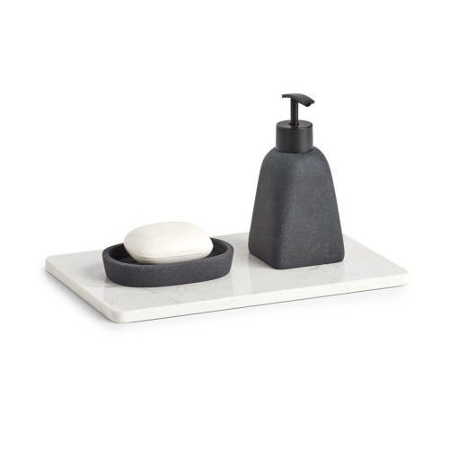 Servierplatte, eckig, Marmor. Länge: 280 mm. Breite: 180 mm. Höhe: 10 mm