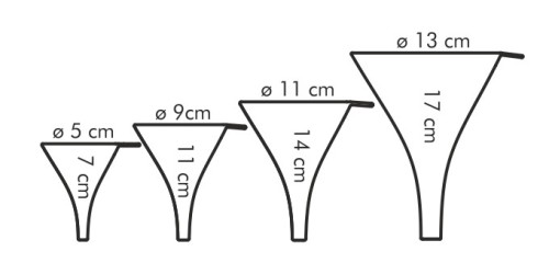 Fülltrichter mit Sieb PRESTO, 4 St.