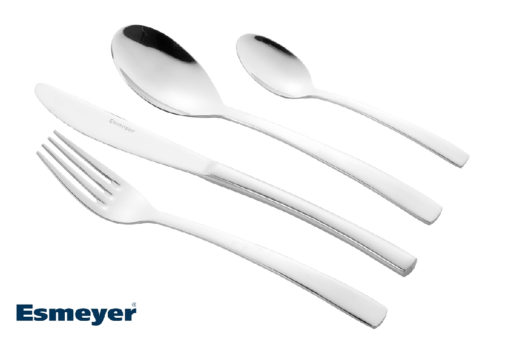 24-tlg. Besteck ISABEL aus Edelstahl 18/8 poliert. Im Geschenkkarton mit Fenster