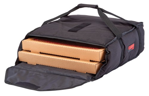 GoBag® Standard Pizza Liefertasche Schwarz, für zwei 40,6 cm oder drei 35,5 cm Pizzakartons von Cambro
