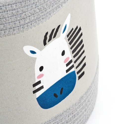 Aufbewahrungskorb "Zebra" Baumwolle/Polyester. Ø: 300 mm. Höhe: 300 mm.