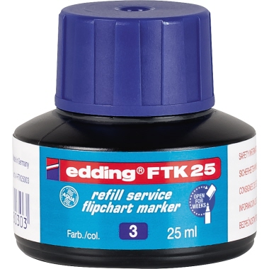 edding Nachfülltusche FTK25 blau 25ml