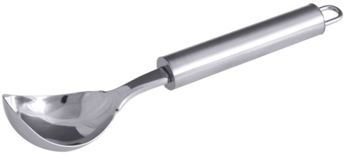 Eisdipper Serie POLARIS, mit seidenmatt poliertem Griff aus Edelstahl 18/10, Arbeitsteil aus hochglänzendem Edelstahl 18/0 Löffelmaß: 6 cm