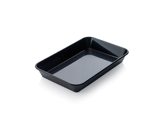 ARAVEN Tablett in tiefer Ausführung mit den Abmessungen 280x190x40mm, schwarz