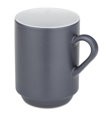 Tasse Mattia Keramik grau 2er Set 11,0 cm 7,5 cm Ø 300,0 ml von Kela