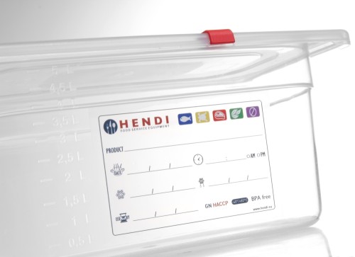 HENDI Aufbewahrungsbehälter Gastronorm 1/3 - 150 H mm - 325x176 mm 5,7 Liter