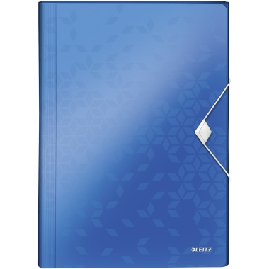 Leitz Fächermappe WOW DIN A4 Polypropylen blau 6 Fächer