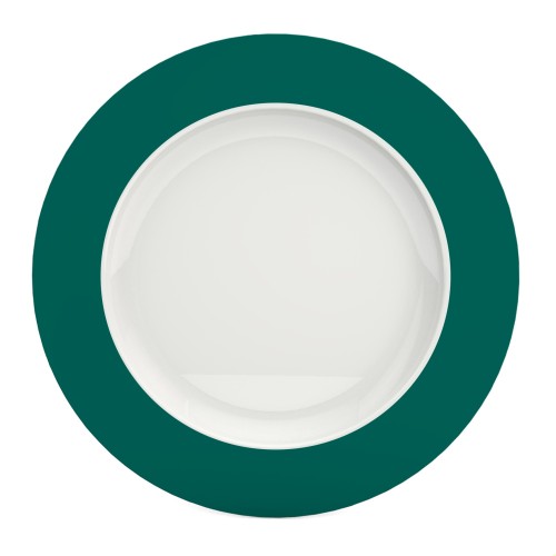 Ornamin Teller flach 1204, Ø27cm Rand petrol