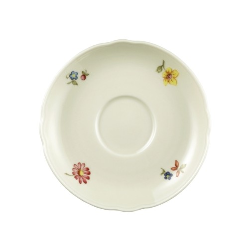 Seltmann Untere zur Teetasse 13 cm, Form: Marieluise, Glasur: elfenbein, Dekor: 44714 Blütenmeer