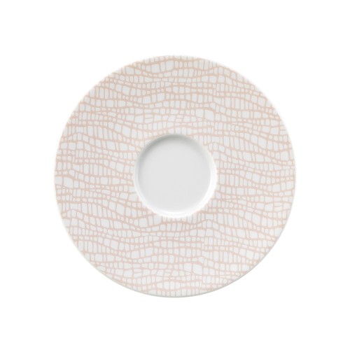 Seltmann Kombi-Untertasse 13,5 cm, rund, Form: Life, Dekor: 25673 Fashion posh rose, hohe Kantenschlagfestigkeit, Made in Germany