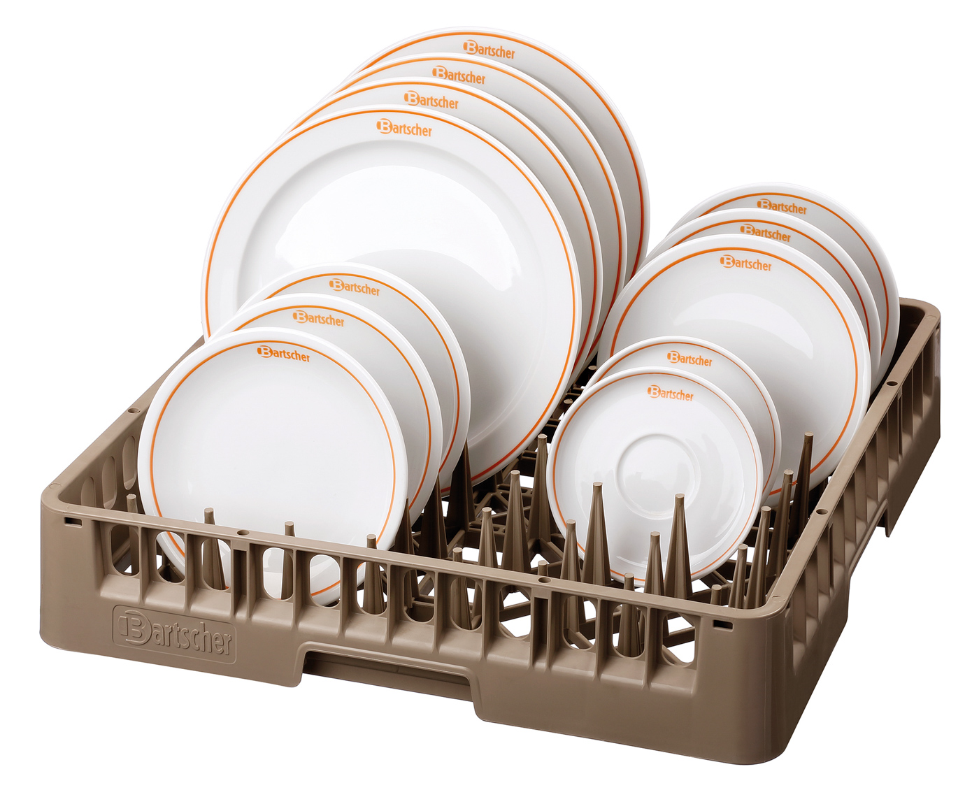 Bartscher Tellerkorb/Tablettkorb 500x500x100 |Geeignet für: Tabletts ,Teller | Maße: 50 x 50 x10,0 cm. Gewicht: 1,4 kg