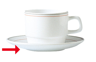 Kaffeeuntertasse Ø: 14 cm, aus Hartglas Form Restaurant Valerie ARCOPAL