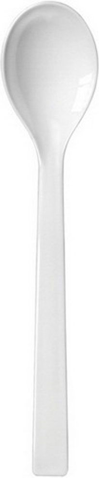 Salatlöffel mit Haken SNOW, Länge: 33,5 cm, Farbe: weiß, aus hochwertigem PBT- sowie SAN- Kunststoff, bruchunempfindlich