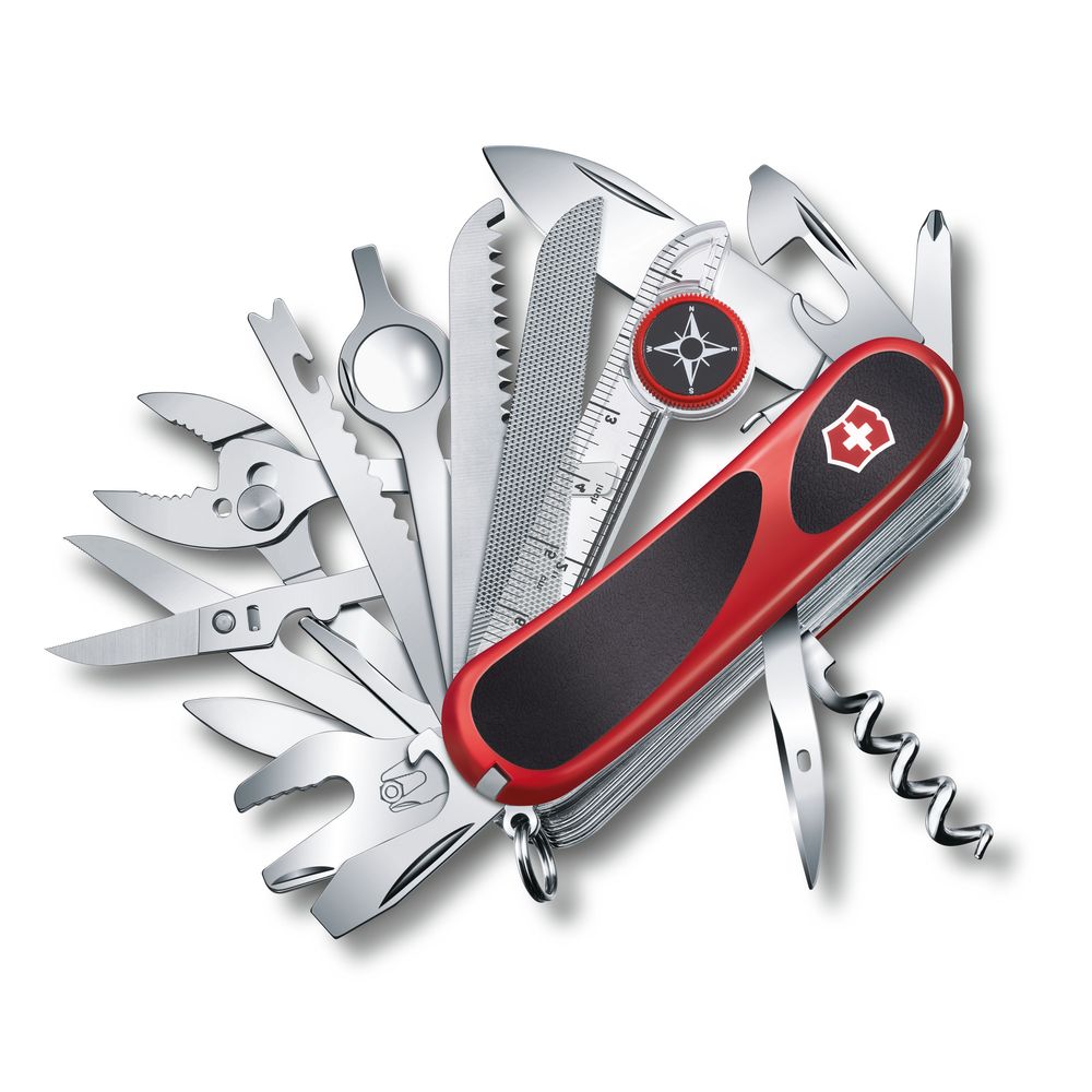 Victorinox EvoGrip S54, 85mm, TASCHENMESSERhalen, rot/schwarz