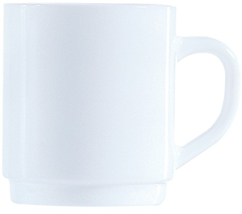 Uni Bockbecher 29cl (im 36er Karton) * stapelbar Arcoroc Blanc (gehärtet)