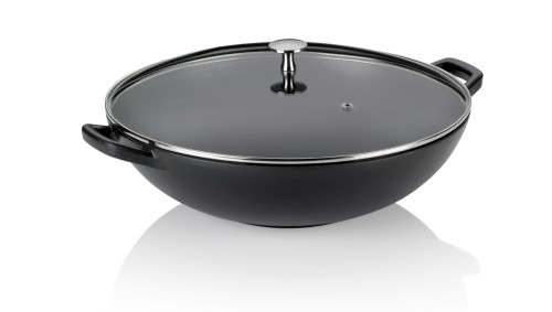Wok Calido Gusseisen schwarz 17,0 cm 36,0 cm Ø 4,0l von Kela