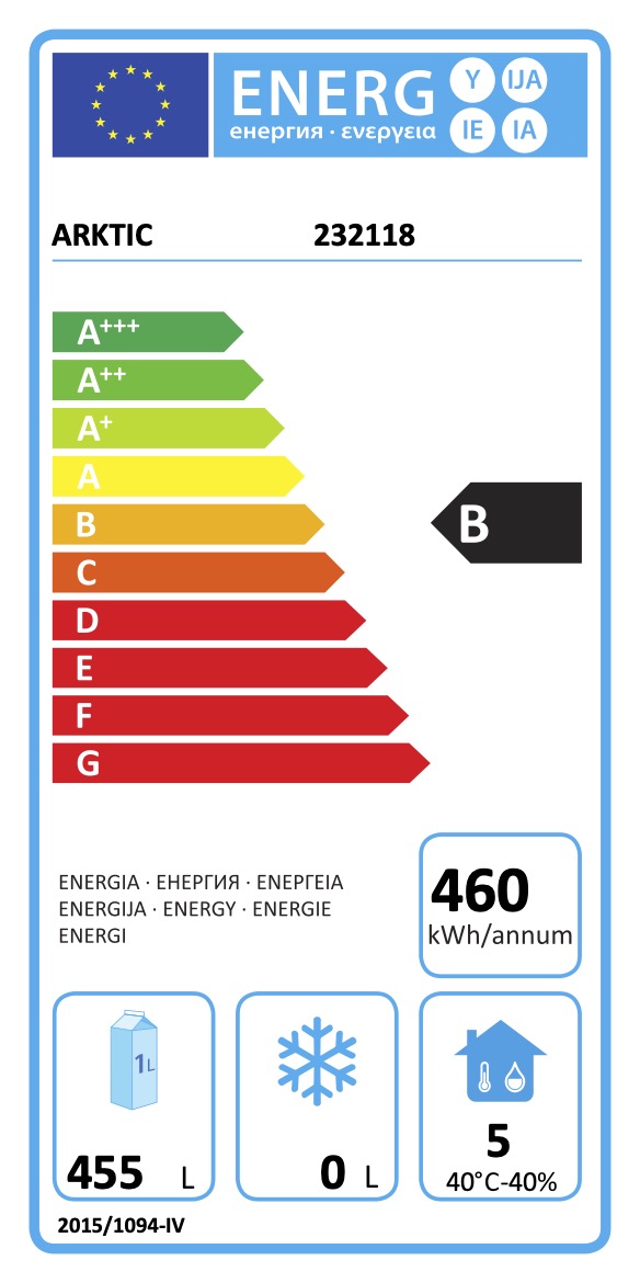 HENDI Kühlschrank 670 L Profi Line - max: -2/+8°C - 230 V - 338 W - 730x845x(H)2130 mm