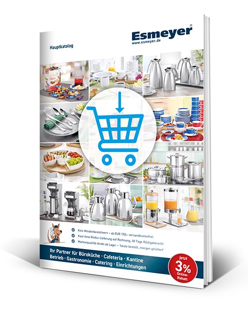 Aktueller Esmeyer Hauptkatalog 2024 für Gewerbetreibende, Institutionen und öffentliche Einrichtungen