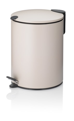 Kosmetikeimer Mats Metall beige Sil. Close 27,0 cm 20,5 cm Ø 5,0l von Kela