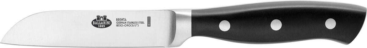 Gemüsemesser, 9 cm, Schwarz, ABS, Serie: Brenta. Marke: BALLARINI