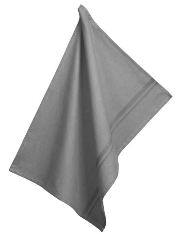 KELA Geschirrtuch Tia 100%Baumwolle graphitgrau 70,0x50,0cm
