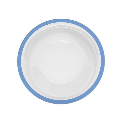 Ornamin Teller tief 505, Ø22cm Rand hellblau