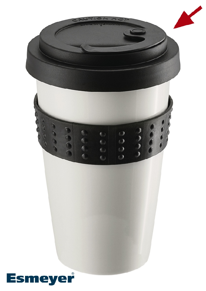 Schönwald DECKEL für Coffee-2-Go-Becher, Farbe: schwarz