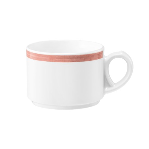 Seltmann Obere zur Kaffeetasse 0,18 l, rund, Form: Community, Dekor: 57393 Pinselband 4, hohe Kantenschlagfestigkeit, Made in Germany