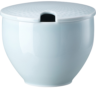 Junto Opal Green (grün) von Rosenthal, Zuckerdose mit Einsch. aus Porzellan