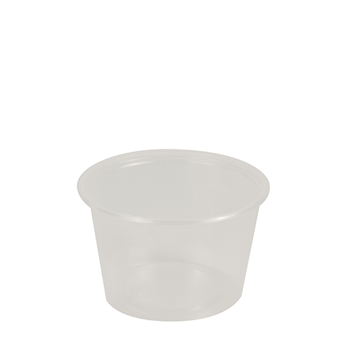 50 Dressingbecher, PP rund 100 ml Ø 7,1 cm · 4,3 cm transparent von Starpak