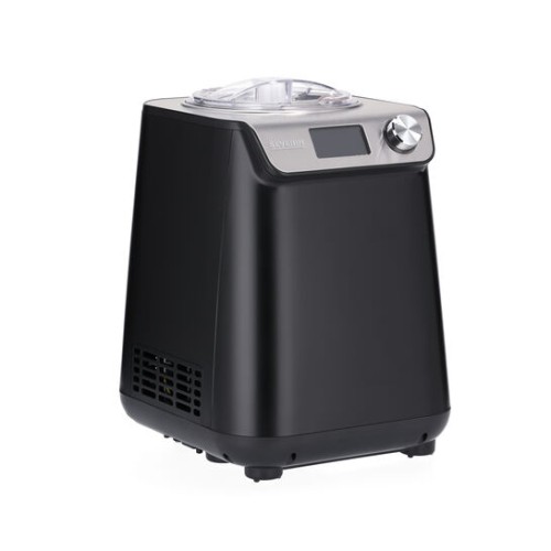 Severin Kompakt-Eismaschine mit Kompressor, 1.2l Fassungsvermögen, hochwertiges Gehäuse mit Edelstahl-Applikation, innovative