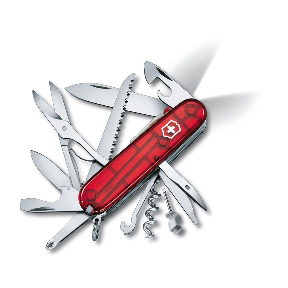 Victorinox Offm.Huntsman Lite, rot transp.