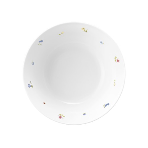 Seltmann Schüssel rund 21 cm, rund, Form: Community, Dekor: 57391 Streublume, hohe Kantenschlagfestigkeit, Made in Germany