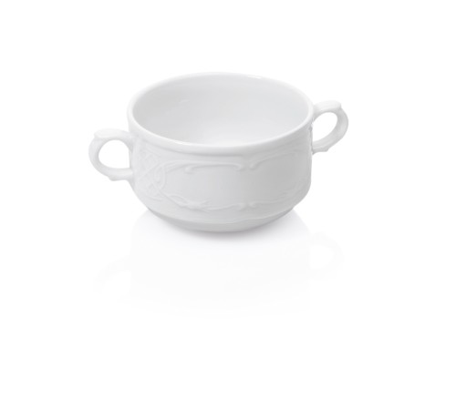 Suppentasse SERIE BAVARIA. Porzellan, › mit Dekorrand› hervorragend für traditionelles,
