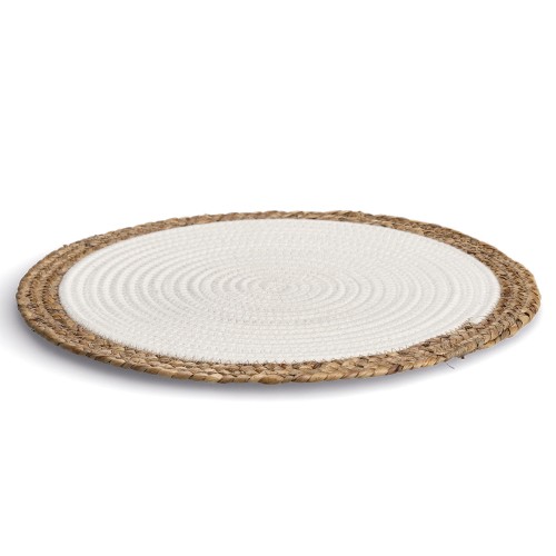 Platzset "Boho Kitchen", Baumwolle/Maisblätter,. Ø: 380 mm. .