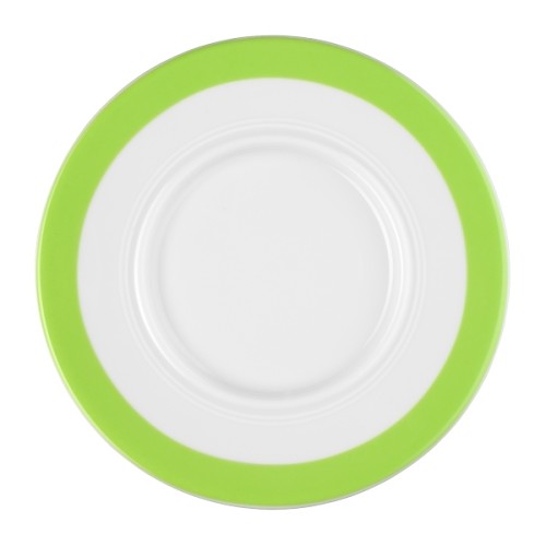 Seltmann Untertasse 1 15,5 cm, Form: Vitalis, Dekor: 34927 grünes Band