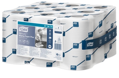 Tork ReflexTM Starke Mehrzweck Papierwischtücher Wischen Innenabrollung SmartCore®