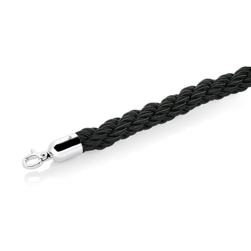 Verbindungskordel, Beschläge hochglanzpoliert. Material: Edelstahl, Polyester, verchromt. Serie: Classic Eco. Durchmesser: 2,8 cm. Farbe: