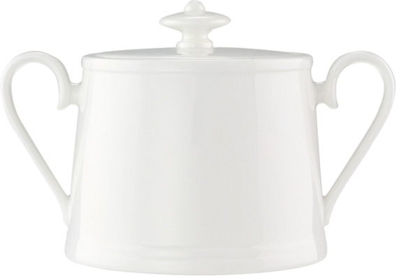 Zuckerdose mit Deckel 0,15l Form Stella Hotel - uni weß Premium Bone Porcelain, Villeroy  Boch