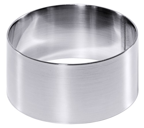 Schaumspeisenring Set à 2 Stück aus Edelstahl 18/10, hochglänzend, nahtlos geschweißt, Materialstärke 1,2 mm, schwere