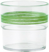 WACA Trinkbecher BISTRO aus SAN- Kunststoff in grün. Kapazität: 0,23 l. Durchmesser: 7,5cm.