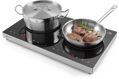 HENDI Bratentopf - mit Deckel - Ø240x(H)105 mm - 4,8 Liter 0,7 mm Wandstärke