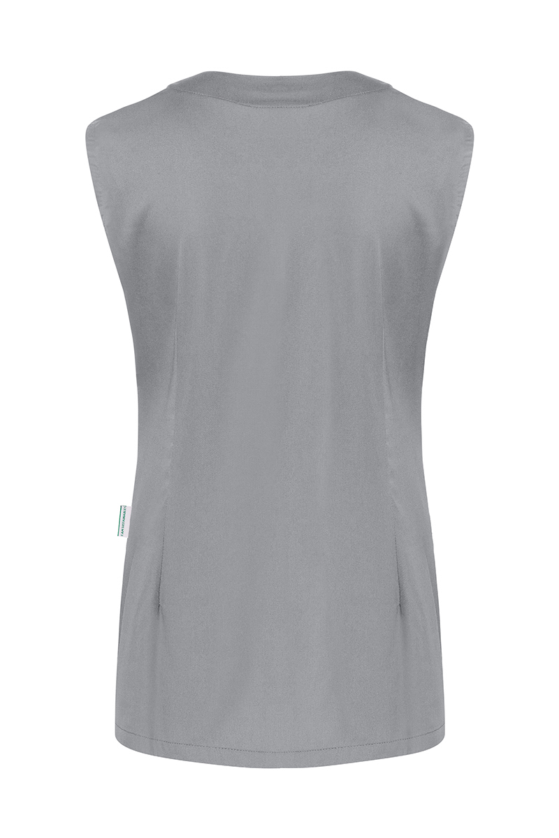 Ärmelloser Damenkasack Essential, aus nachhalt. Material , 65% GRS Cert. Rec. Polyester / 35% Convent. Cotton - Gr. 48 - pazifikblau - von