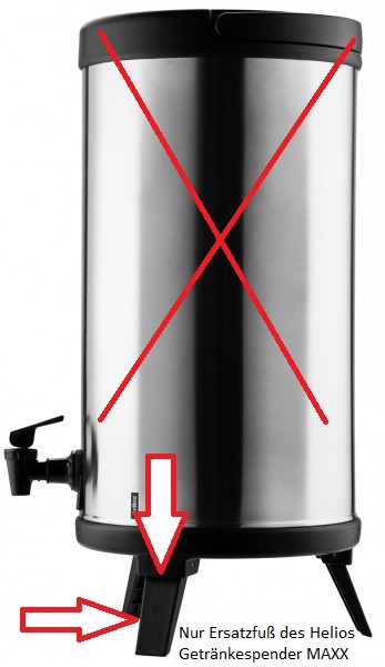 Ersatzfuß zu Getränkespender Maxx von Helios