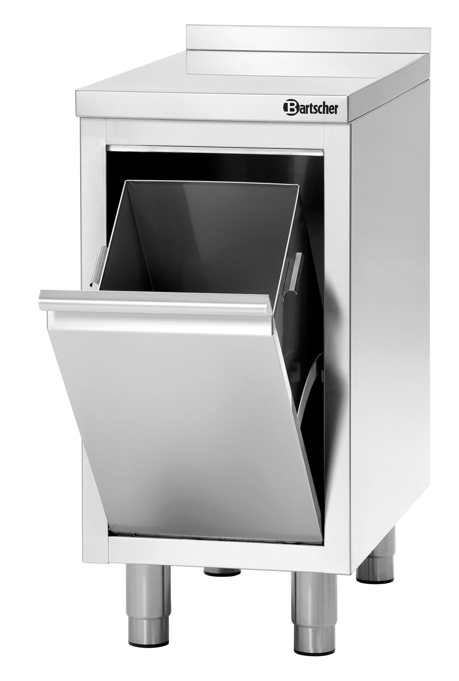 Bartscher Abfalleimerschrank 700A1 MA | Füßehöhenverstellbar: Ja | Maße: 40 x 70 x 85,0 cm.Gewicht: 28,1 kg