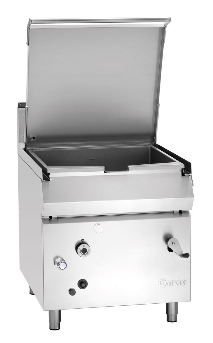 Bartscher Kippbratpfanne 900 G87LHK | Höhenverstellbar bis: 950 mm | Maße: 80 x 90 x 900 cm. Gewicht: 157,5 kg