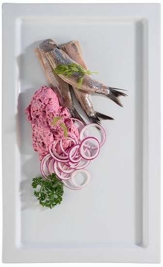 GN 1/1 Tablett -FRAMES- 53 x 32,5 cm, H: 2 cm Porzellan hitzebeständig bis 220°C spülmaschinengeeignet stapelbar