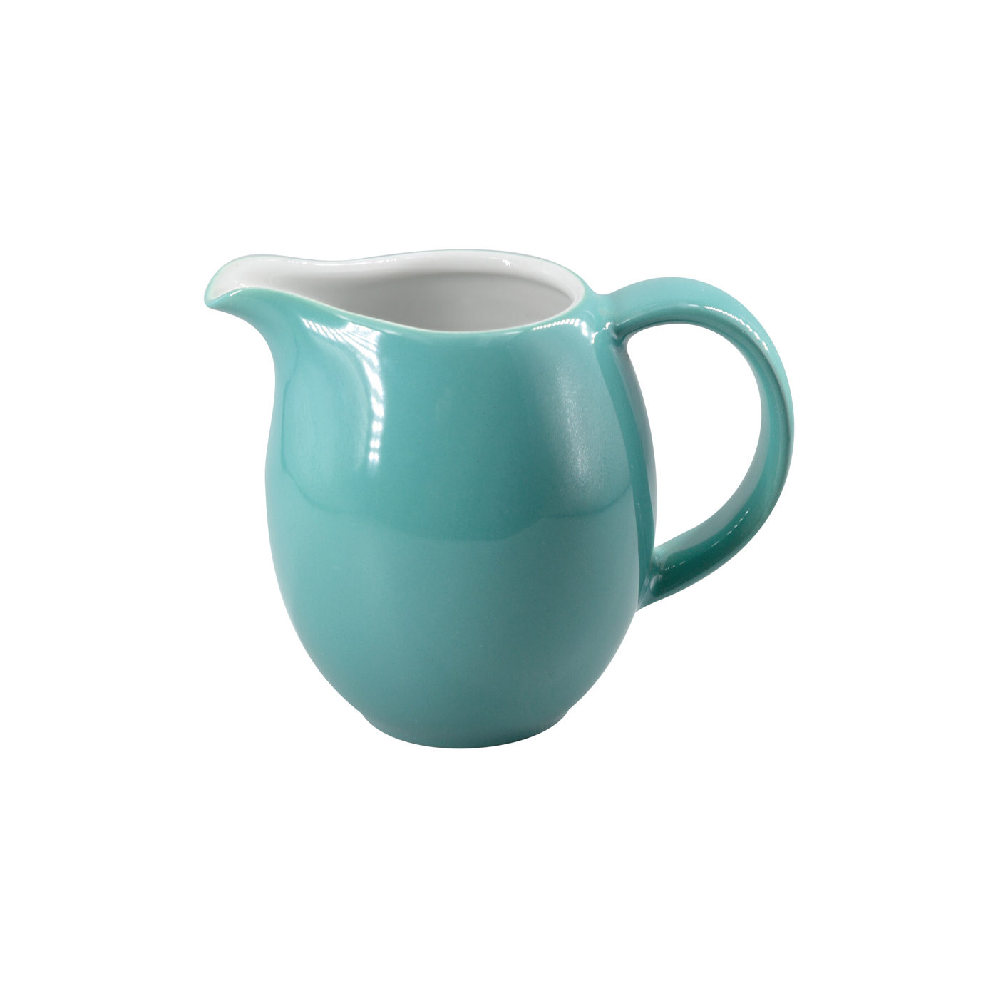 Gießer 0,20 l (alt 0,25 l) - Form: Table, Selection - Dekor 79924 petrol - aus Porzellan., Hersteller: Eschenbach. "Made in Germany".